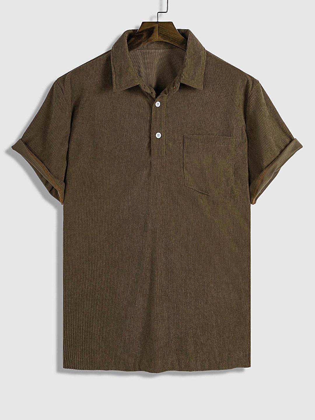 Men's Corduroy Short Sleeve Shirt