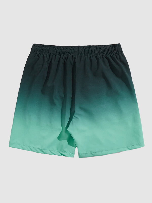 Men's  Ombre Color Vacation Board Shorts