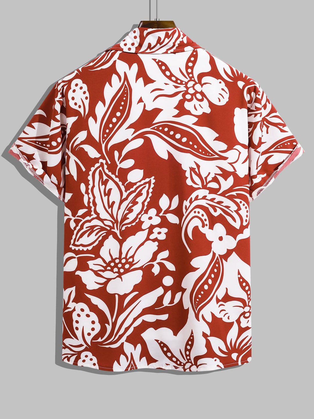 Men's Hawaiian Beach Style Floral Print Casual Short Sleeve Shirt