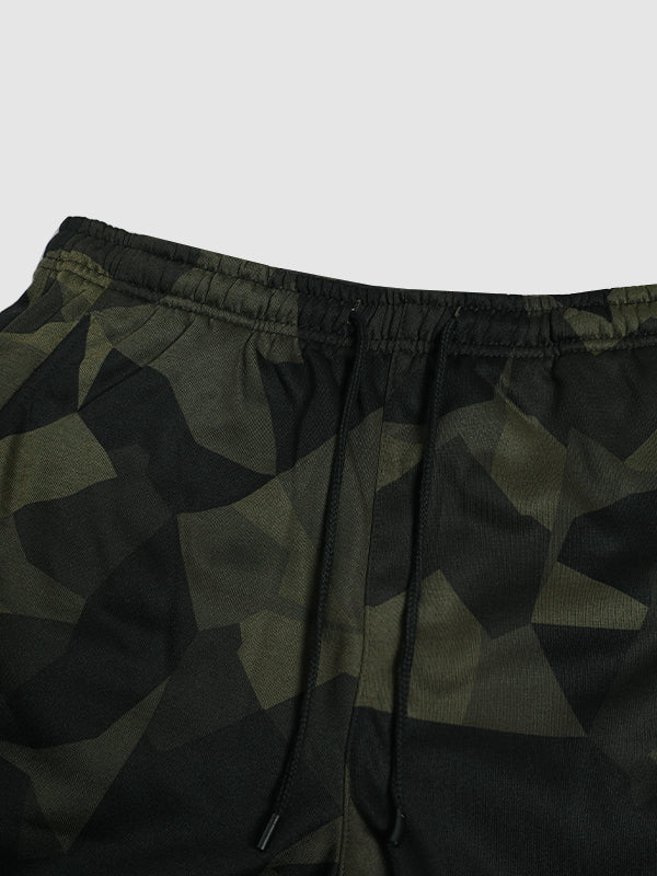 Men's elastic waist camouflage casual pants