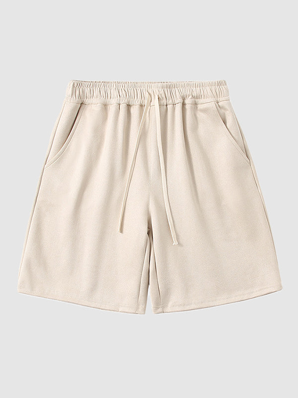 Men's Vintage Suede Casual Shorts