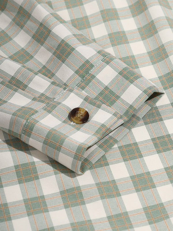 Men's Classic Plaid Casual Buttoned Long Sleeve Shirt