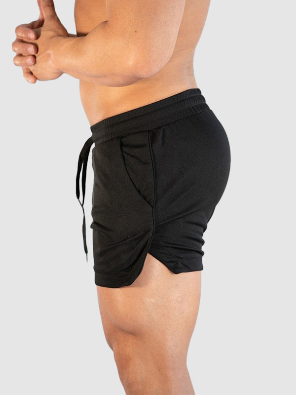 Men's breathable mesh quick-drying fitness shorts