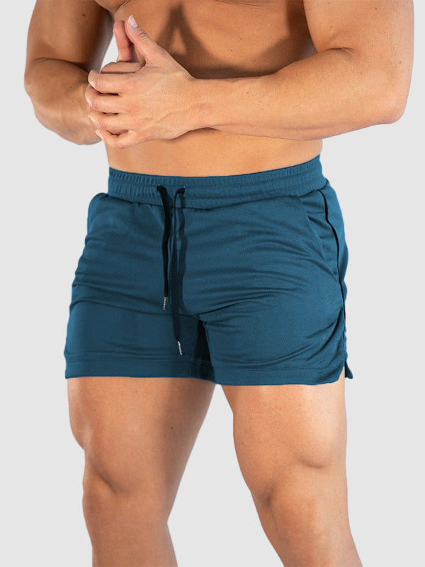 Men's breathable mesh quick-drying fitness shorts