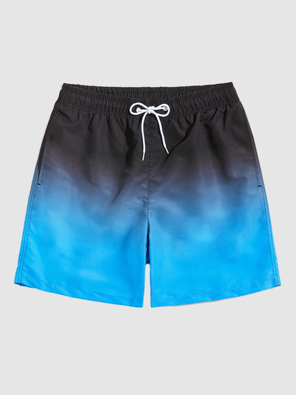 Men's  Ombre Color Vacation Board Shorts