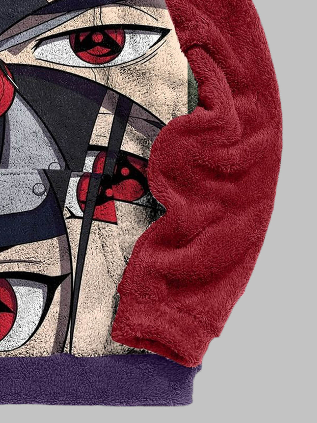 Men's Comic Print Fleece Hoodie