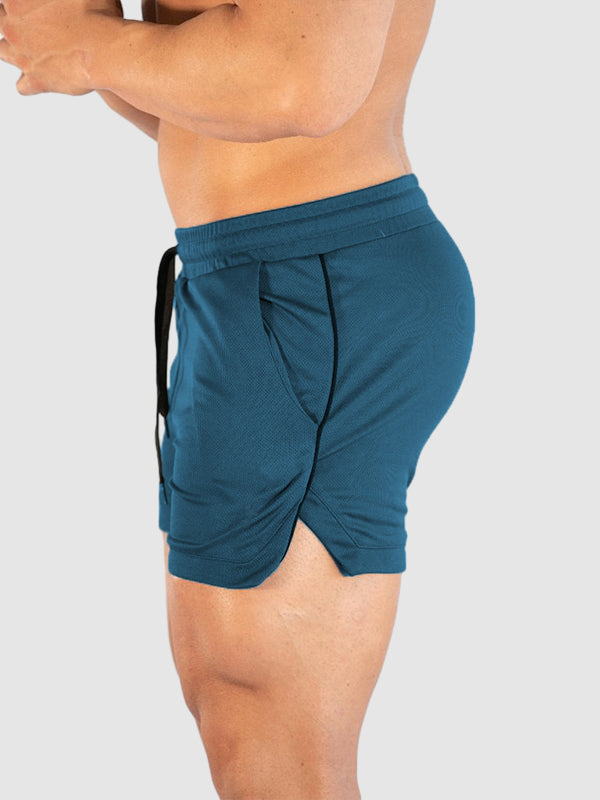 Men's breathable mesh quick-drying fitness shorts