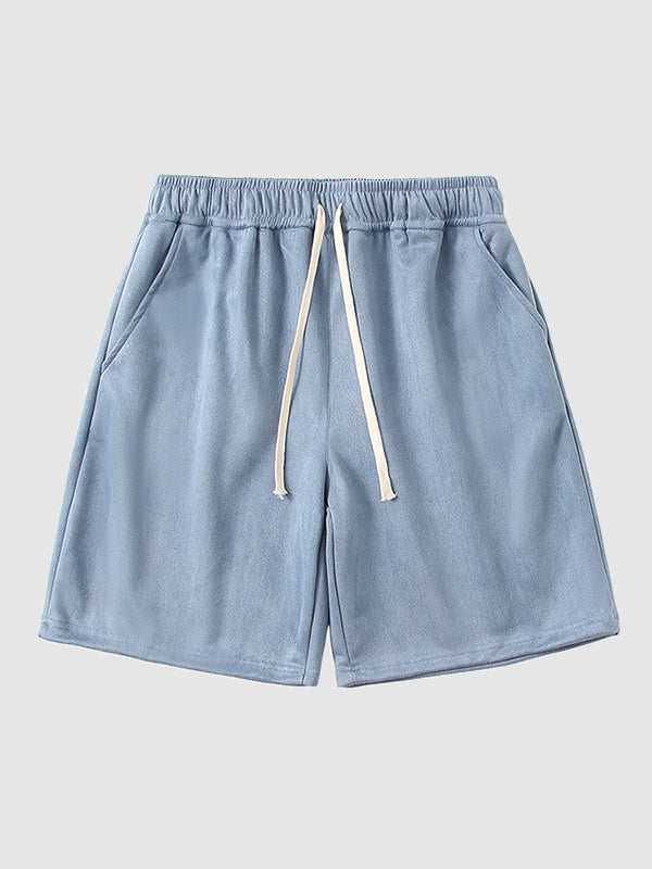 Men's Vintage Suede Casual Shorts