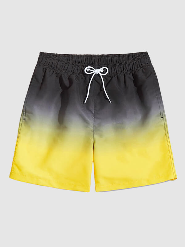 Men's  Ombre Color Vacation Board Shorts