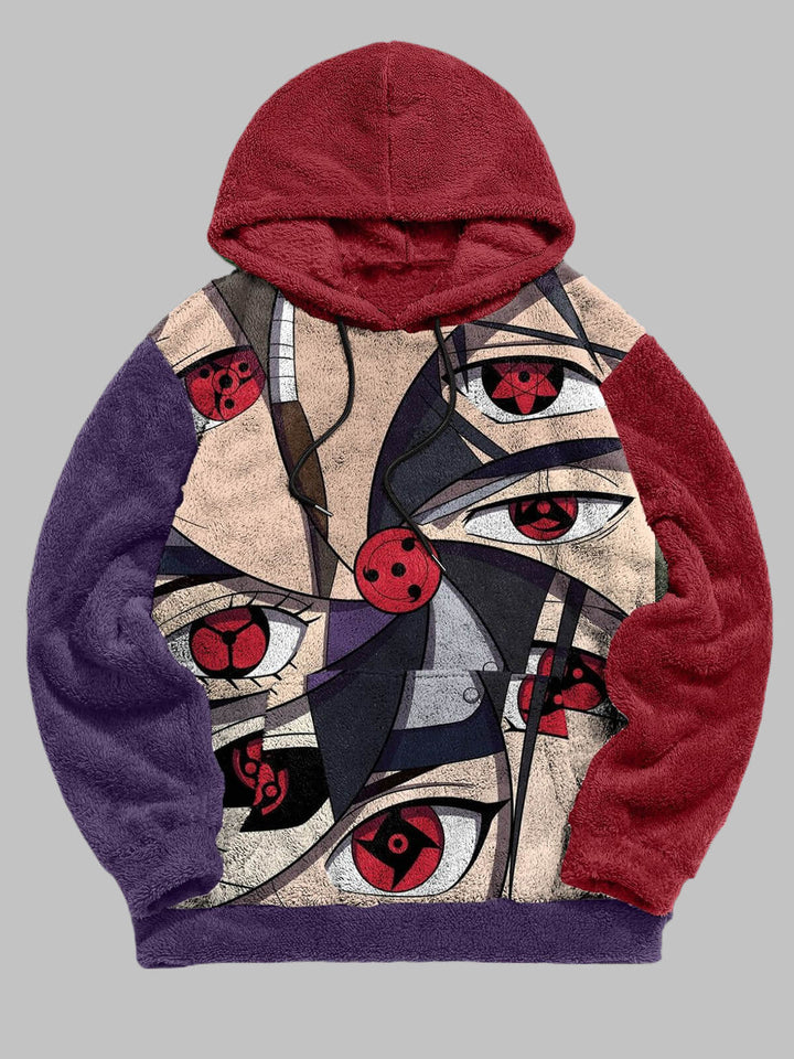 Men's Comic Print Fleece Hoodie