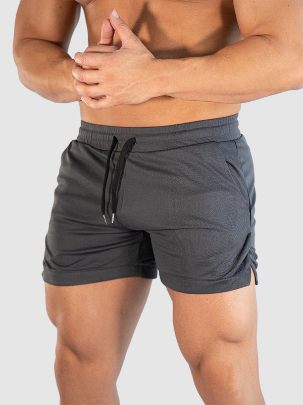 Men's breathable mesh quick-drying fitness shorts