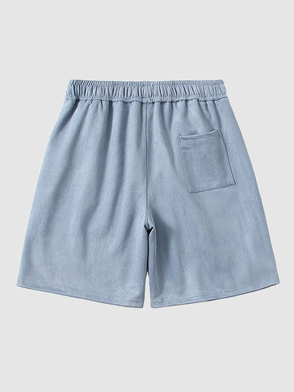 Men's Vintage Suede Casual Shorts