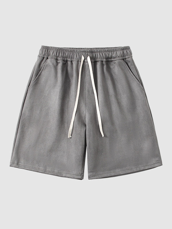 Men's Vintage Suede Casual Shorts