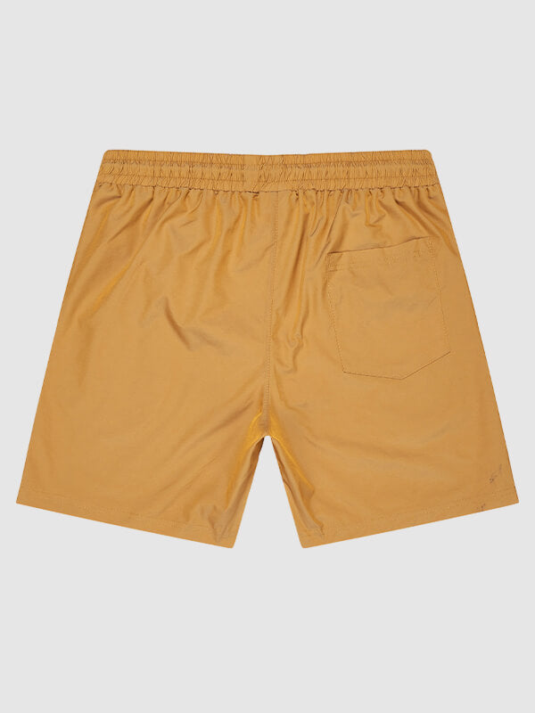 Men's Solid Color Casual Quick-Drying Beach Shorts