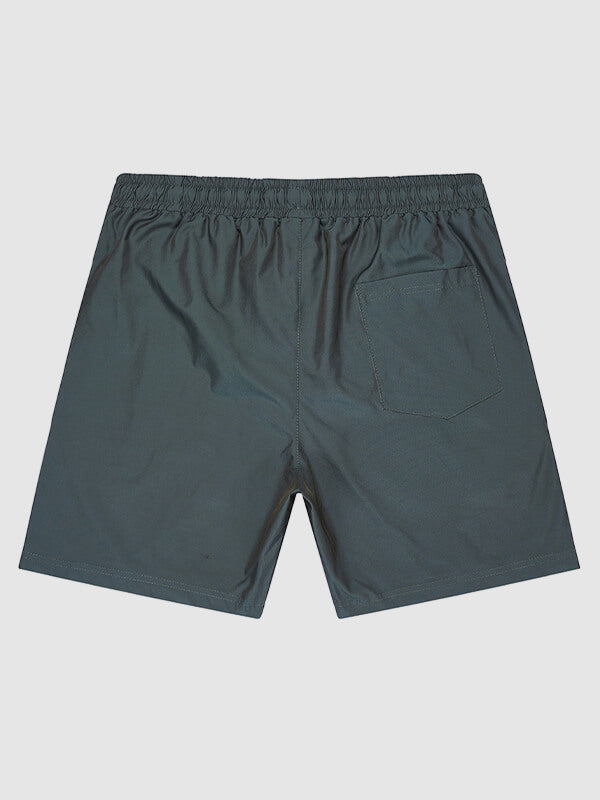 Men's Solid Color Casual Quick-Drying Beach Shorts