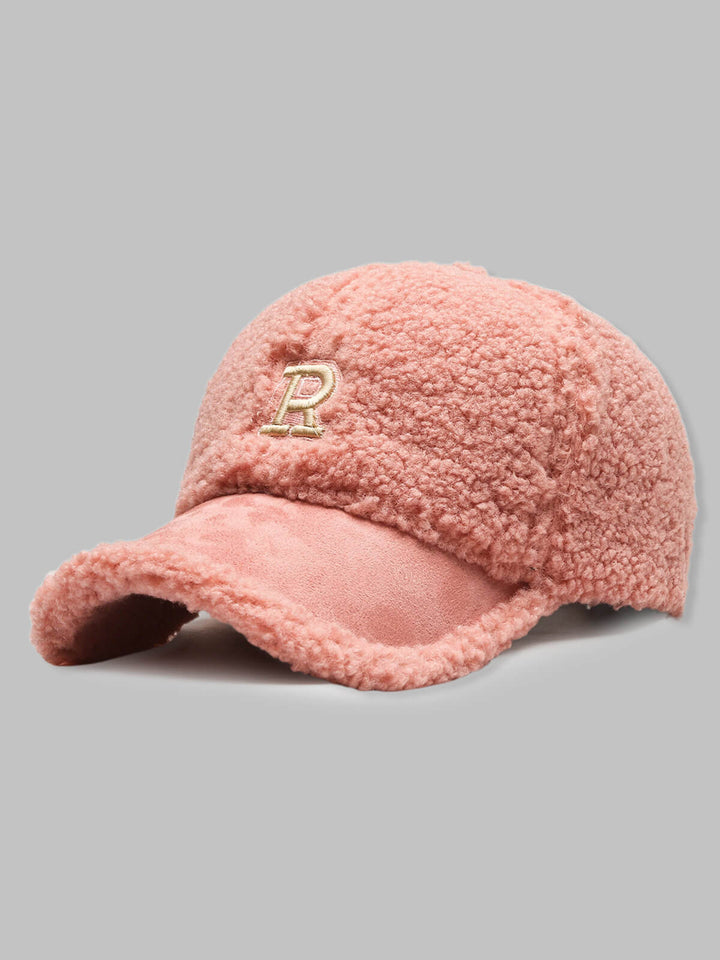 Men's Plush Winter Warm Letter Baseball Cap