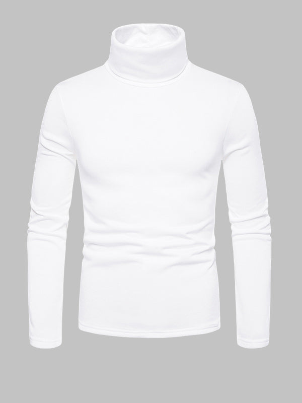 Slim-Fit Long Sleeve Turtleneck Base Layer T-shirt