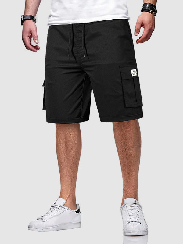 Men's Drawstring Loose Casual Cargo Shorts