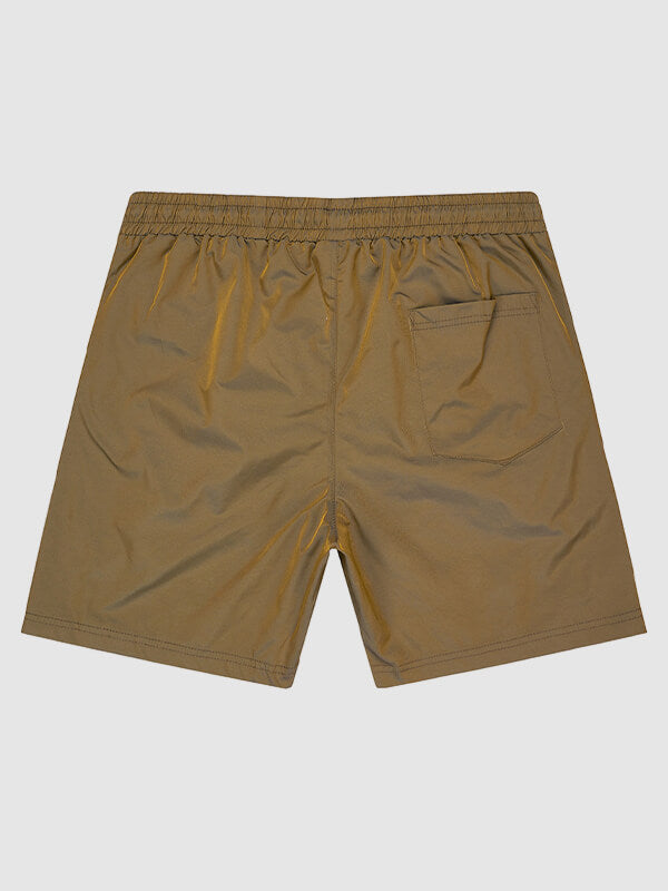 Men's Solid Color Casual Quick-Drying Beach Shorts