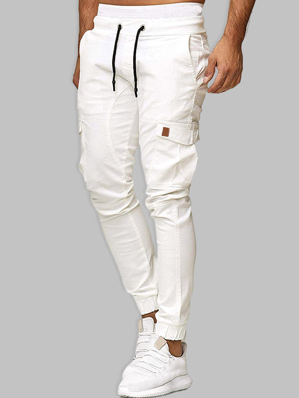 Men's Drawstring Lounge Pants  White