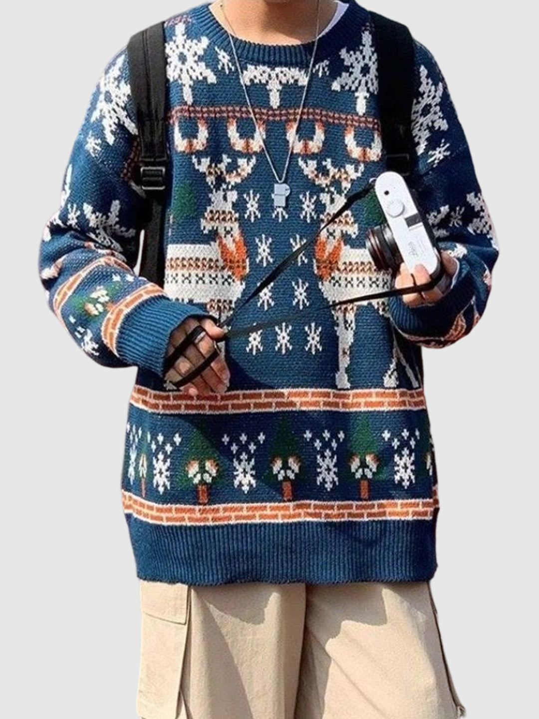 Men's Christmas Winter Deer Warm Sweater