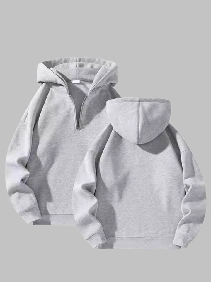 Men's Casual Zipper Hoodie Loose Sports Sweatshirt