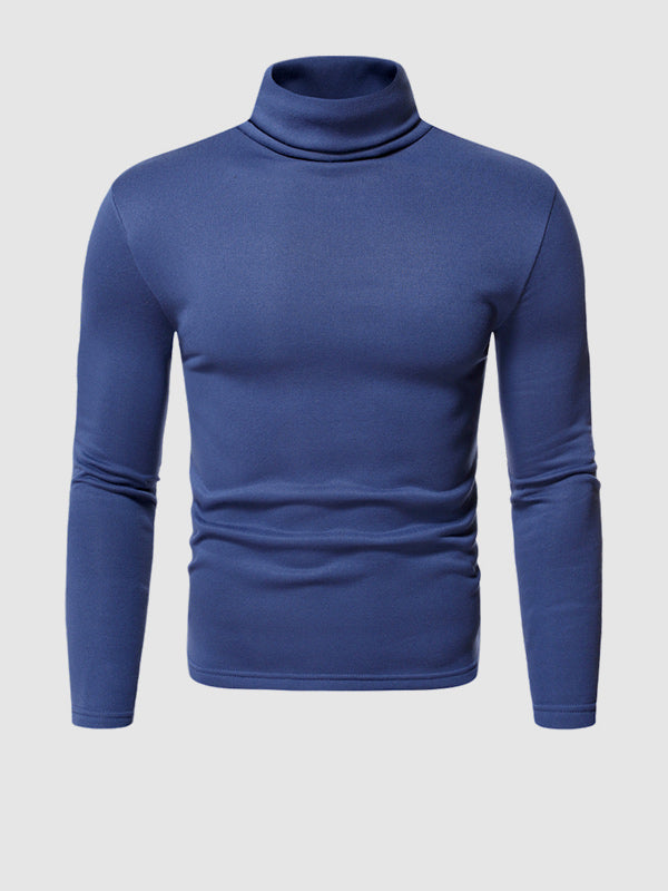 Slim-Fit Long Sleeve Turtleneck Base Layer T-shirt