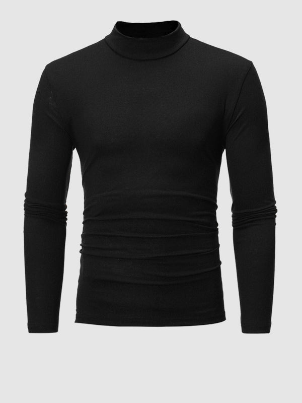 Unisex Solid Color Lightweight Fleece Skin-friendly Basic Pullover T-shirt