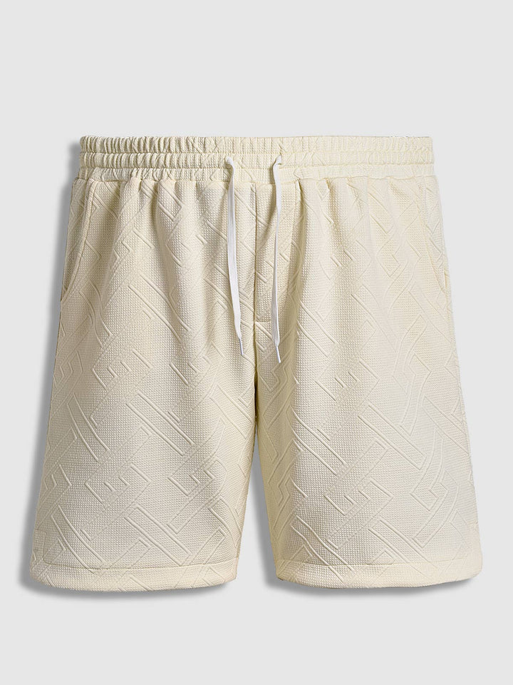 Men's Geometric Vintage Jacquard Casual Shorts