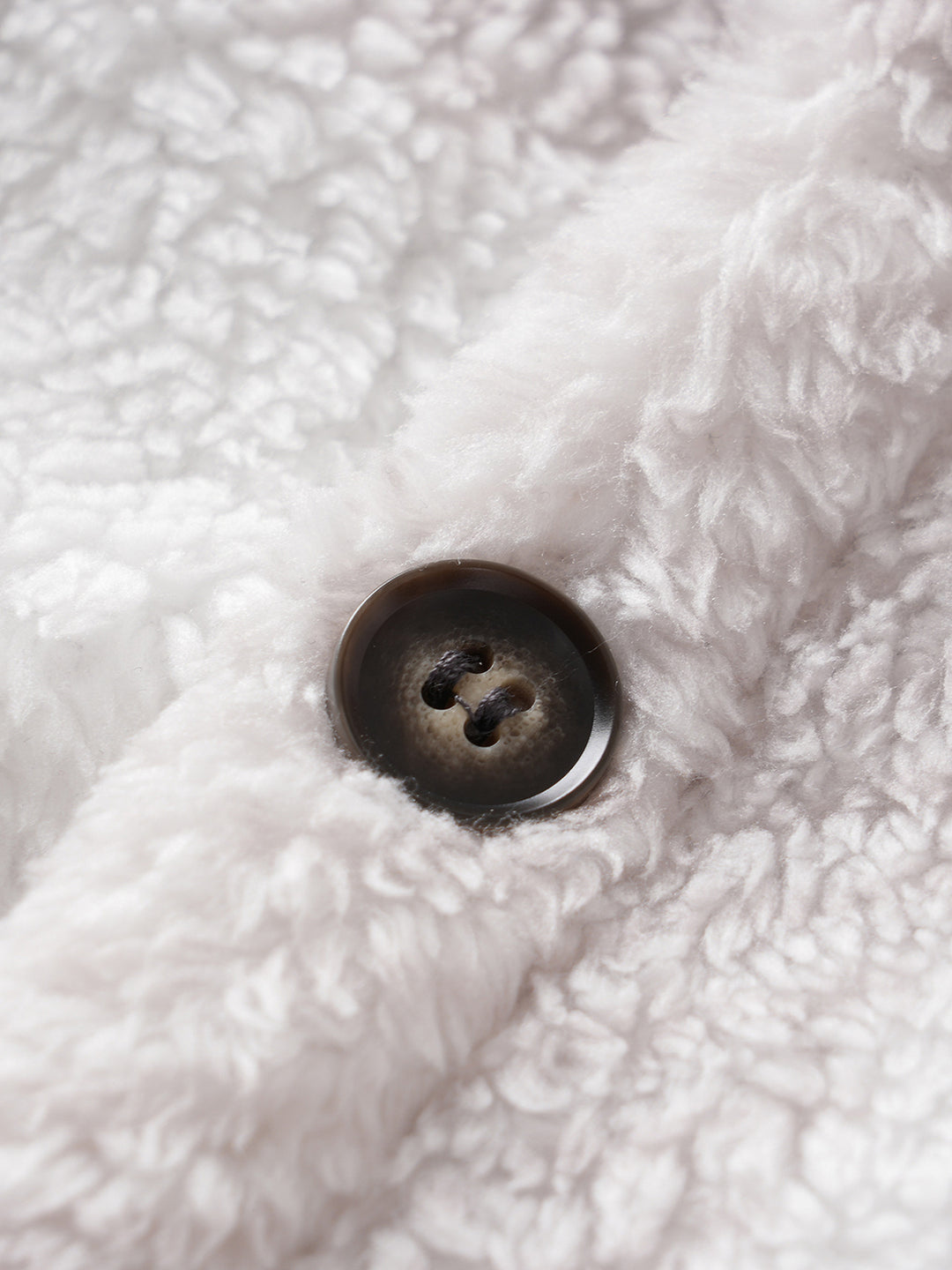 Men's Classic Plaid  Fluffy Faux Fur Single Pocket Button Lapel Jacket