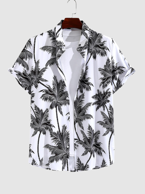 Men's Resort Style Printed Casual Short Sleeve Shirt