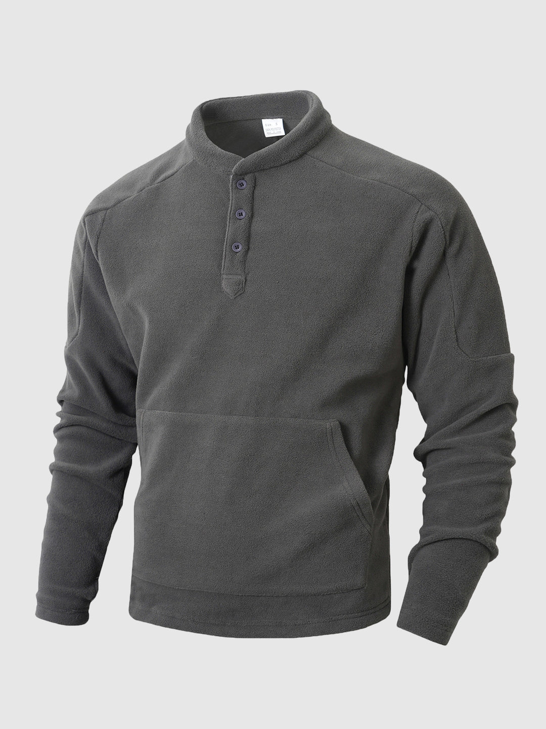 Men's slim-fit long-sleeved stand-up collar simple casual sweatshirt