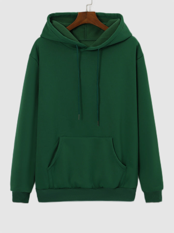 Men's Fleece Lined Drawstring Hoodie