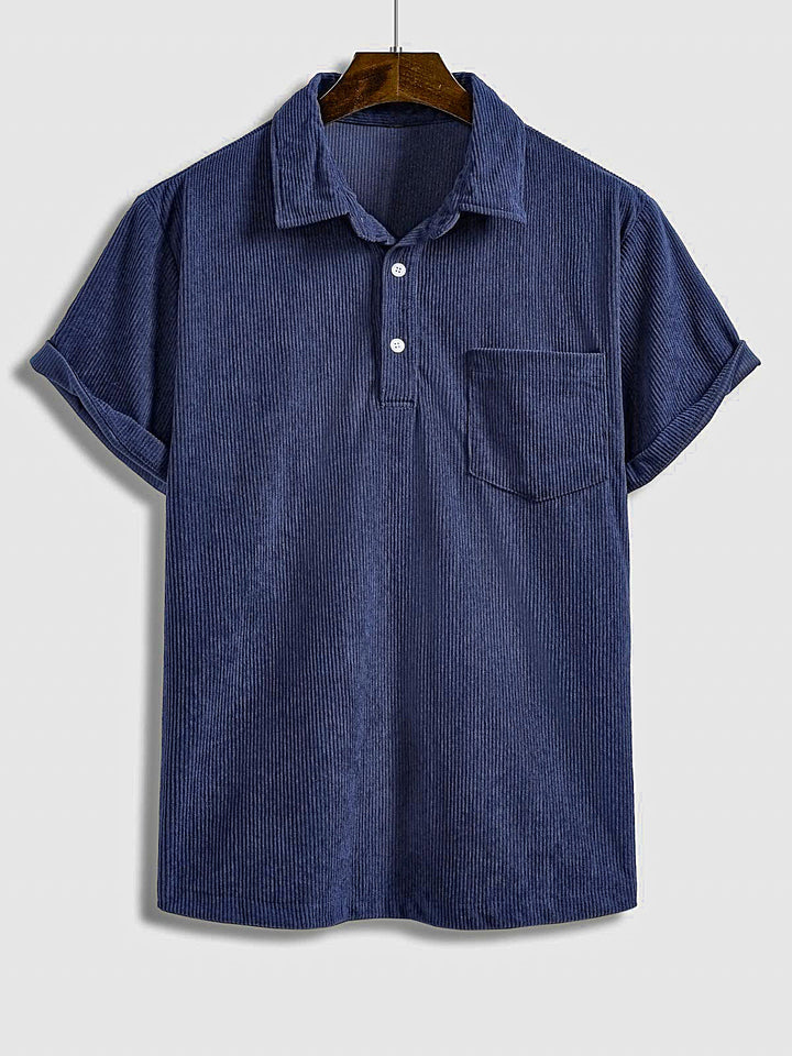 Men's Corduroy Short Sleeve Shirt