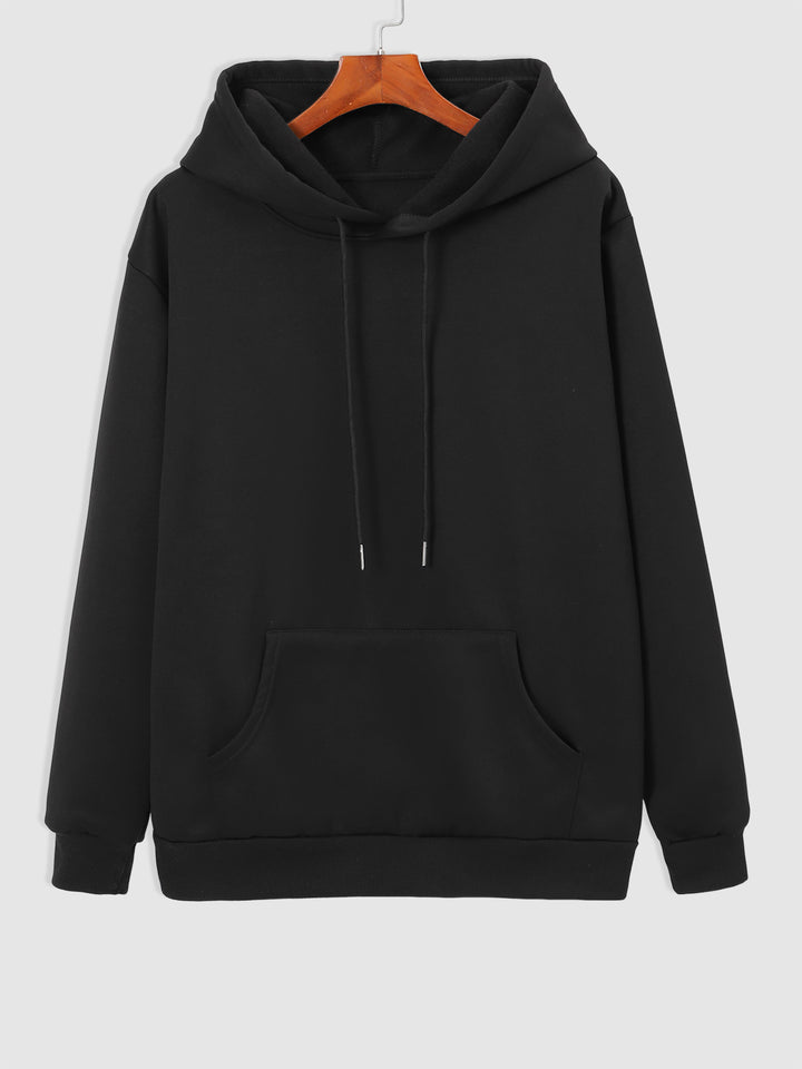 Men's Fleece Lined Drawstring Hoodie