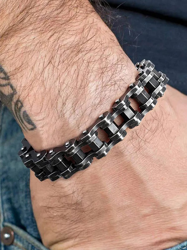 Motorcycle chain non-fading bracelet