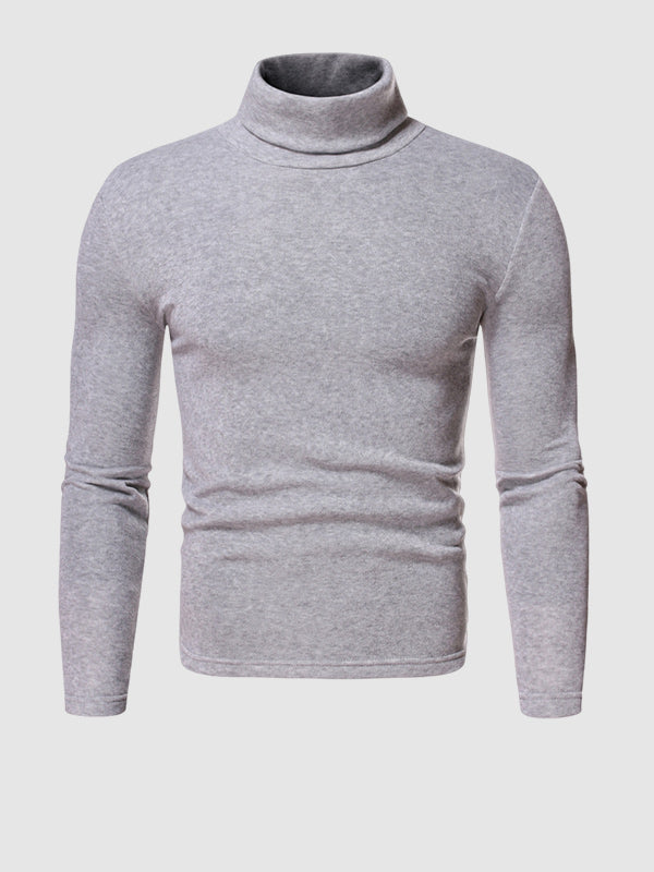 Slim-Fit Long Sleeve Turtleneck Base Layer T-shirt