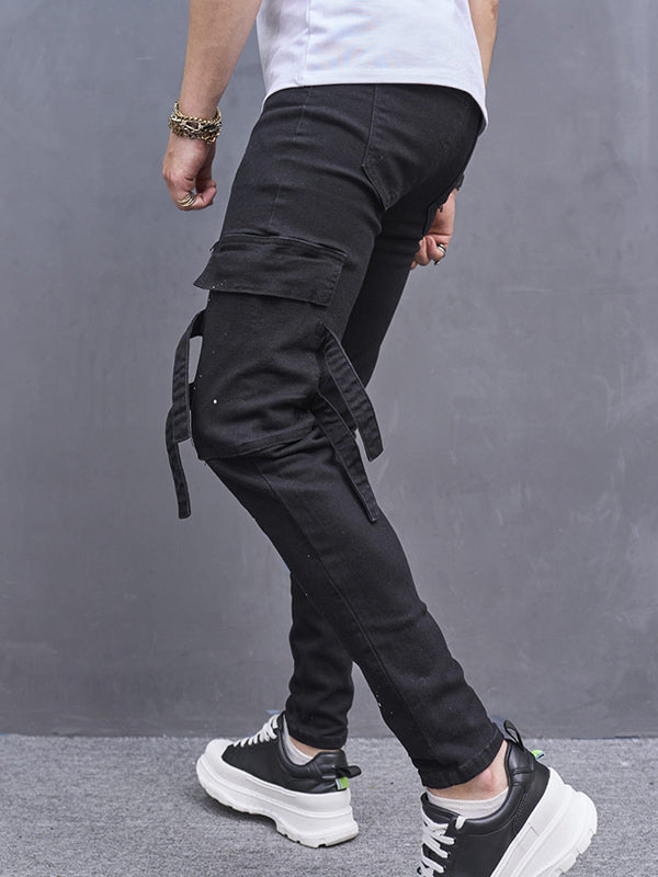 Destroyed Design Jeans black