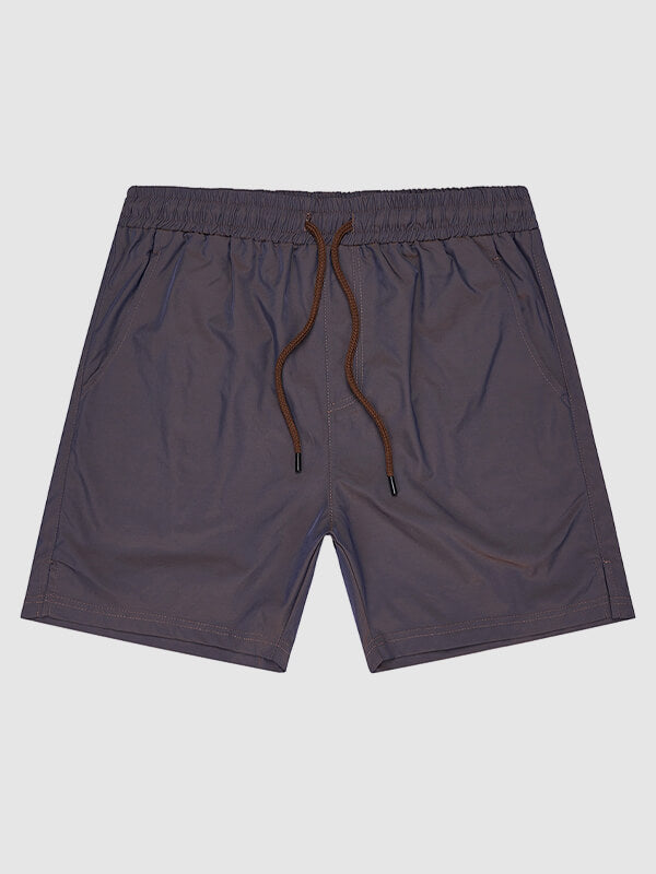 Men's Solid Color Casual Quick-Drying Beach Shorts