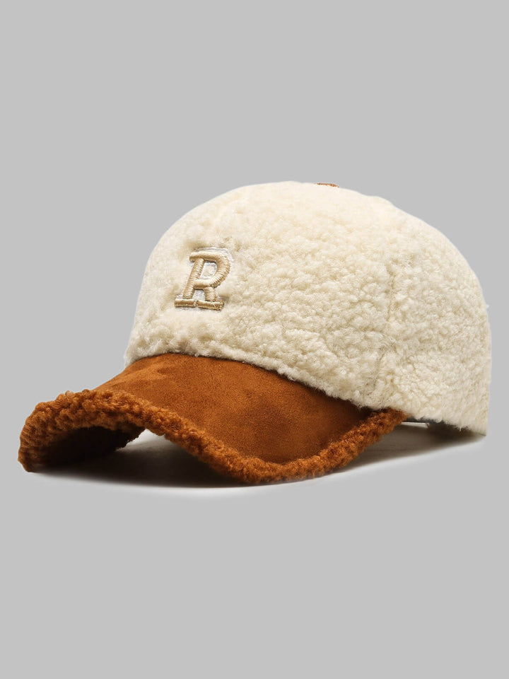 Men's Plush Winter Warm Letter Baseball Cap