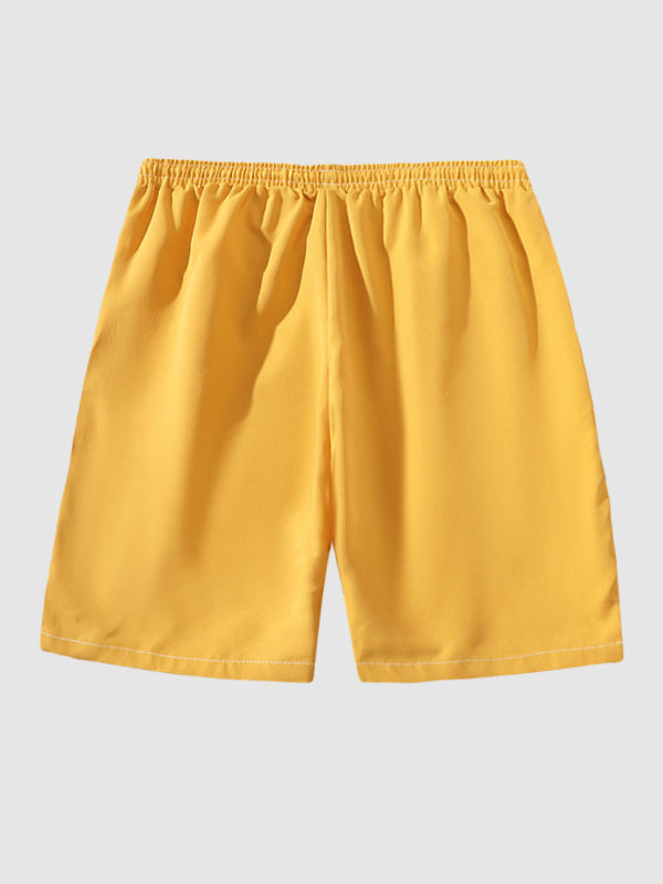 Men's solid color casual versatile quick-drying shorts