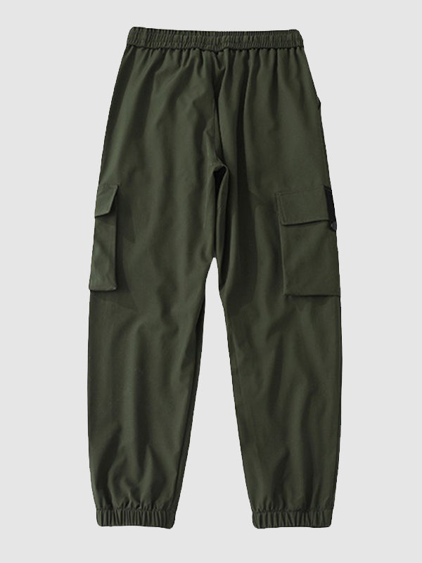 Men's Drawstring Double Pocket Cargo Pants