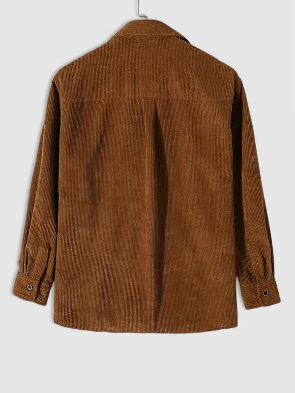 brown corduroy shirt mens