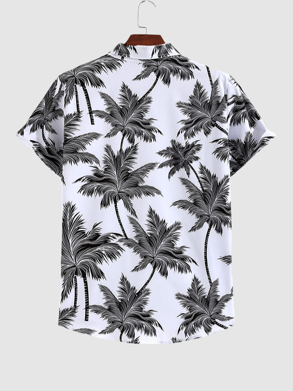 Men's Resort Style Printed Casual Short Sleeve Shirt