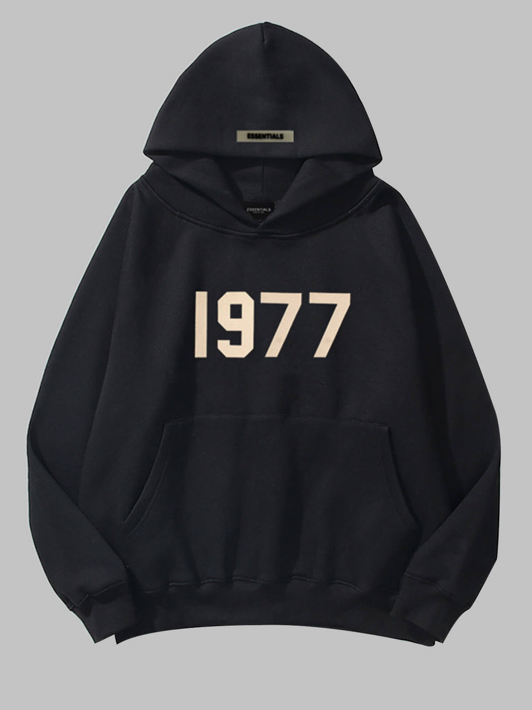 Men's "1977" digital print hoodie