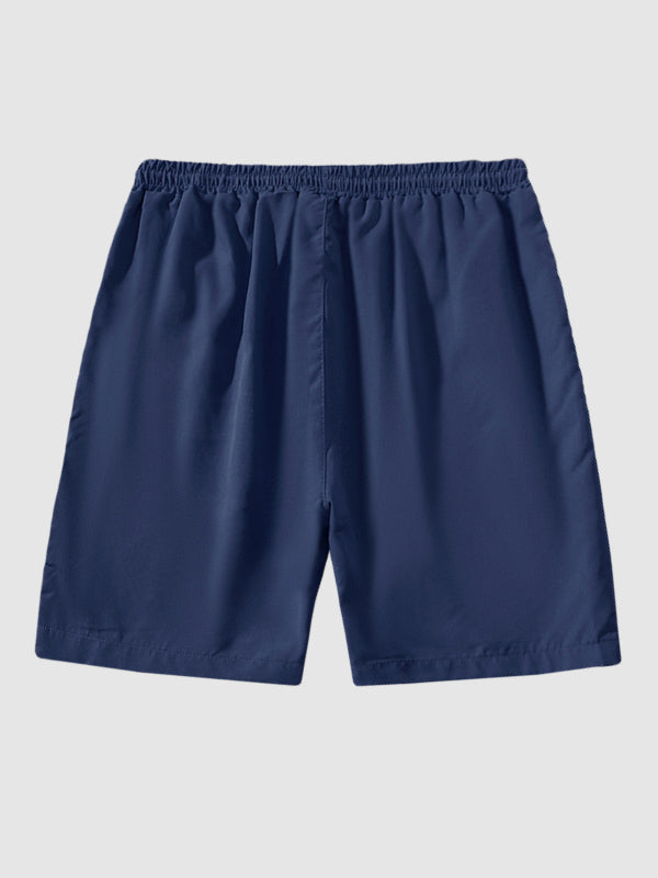 Men's solid color casual versatile quick-drying shorts