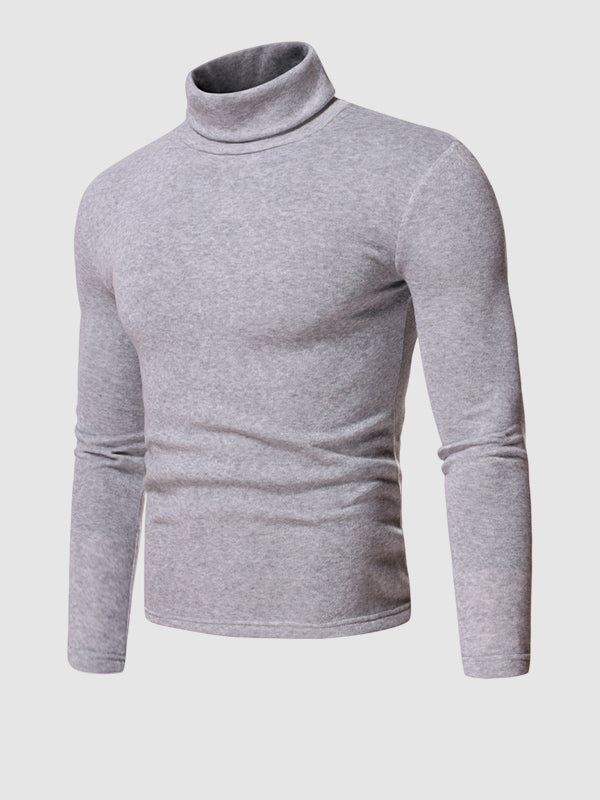 Slim-Fit Long Sleeve Turtleneck Base Layer T-shirt