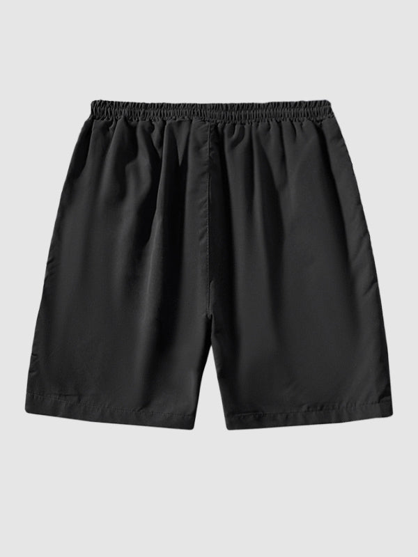 Men's solid color casual versatile quick-drying shorts