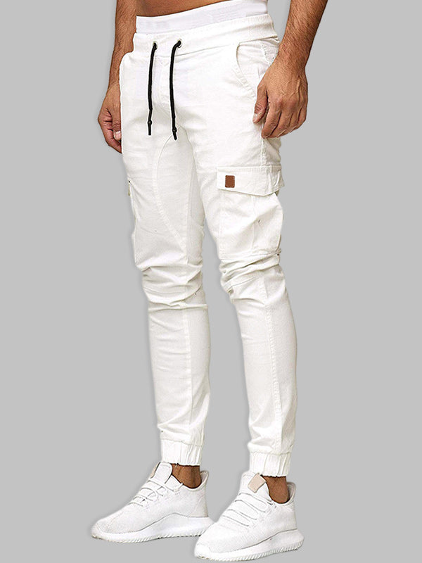 Men's Drawstring Lounge Pants  White