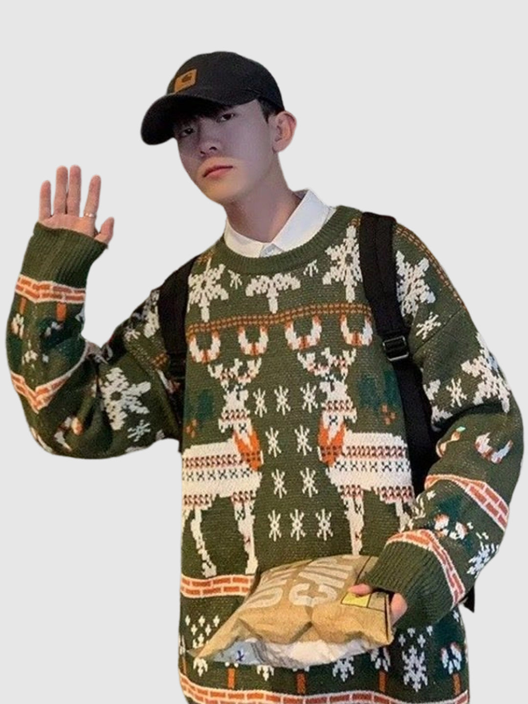 Men's Christmas Winter Deer Warm Sweater